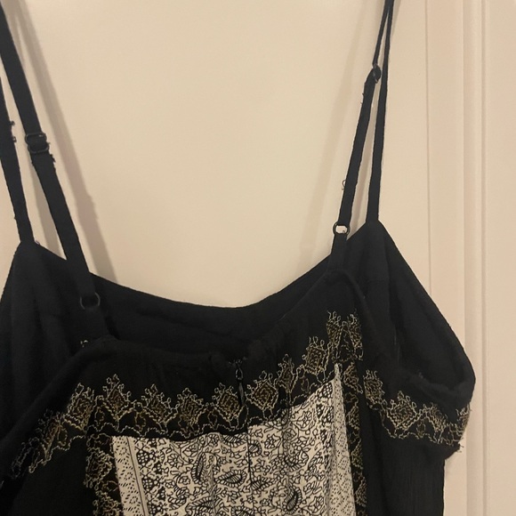 Free People Hazel Mixed Print Jumpsuit Onesie Jumper One Piece Boho Wide Leg M - Picture 6 of 8